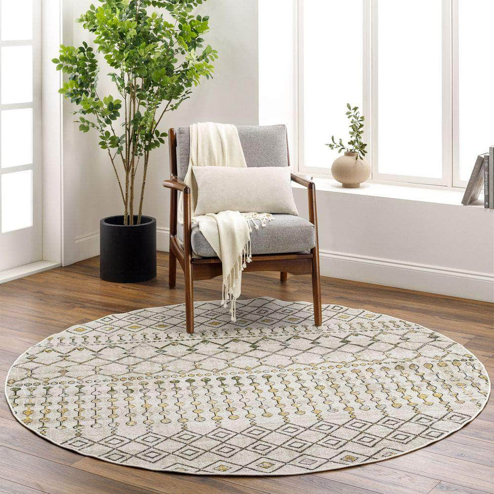 Machine Woven LVR-2337 Sage, Mustard Rugs #color_sage, mustard