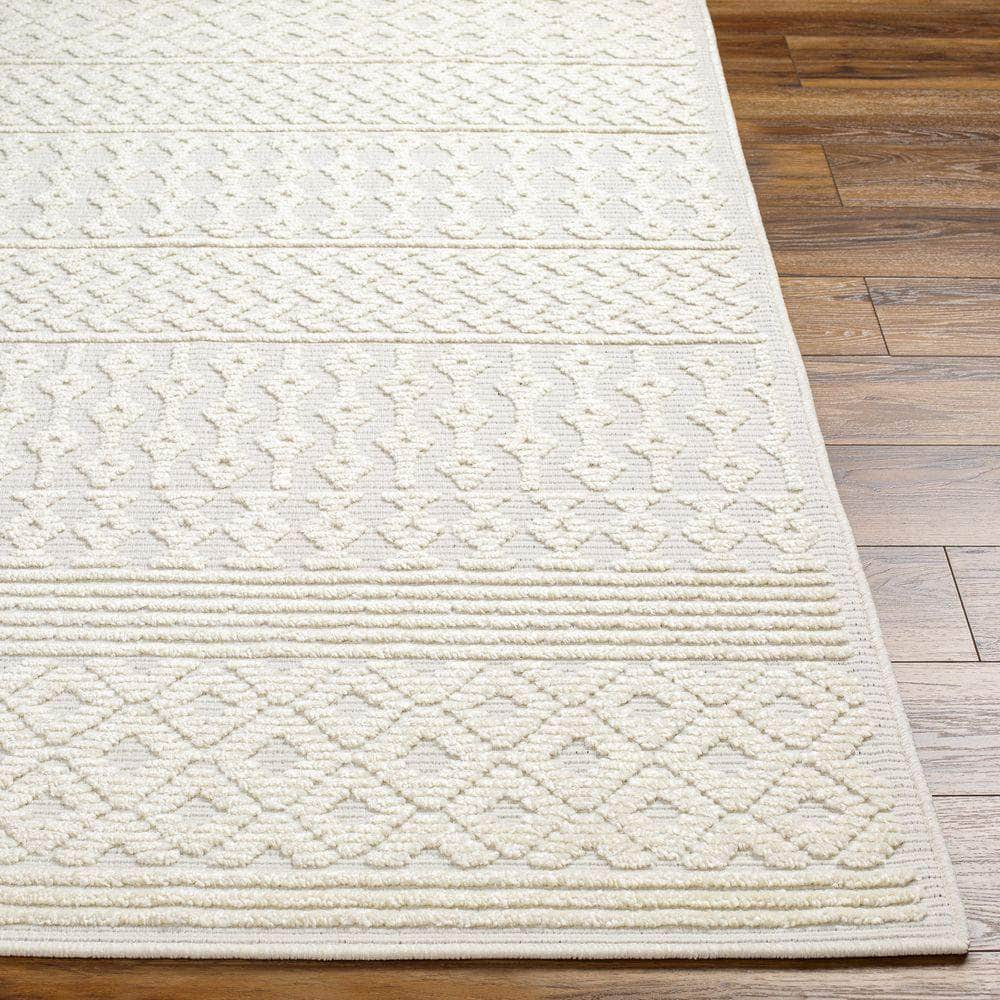 Machine Woven LYA-2309 White, Off-White Rugs #color_white, off-white