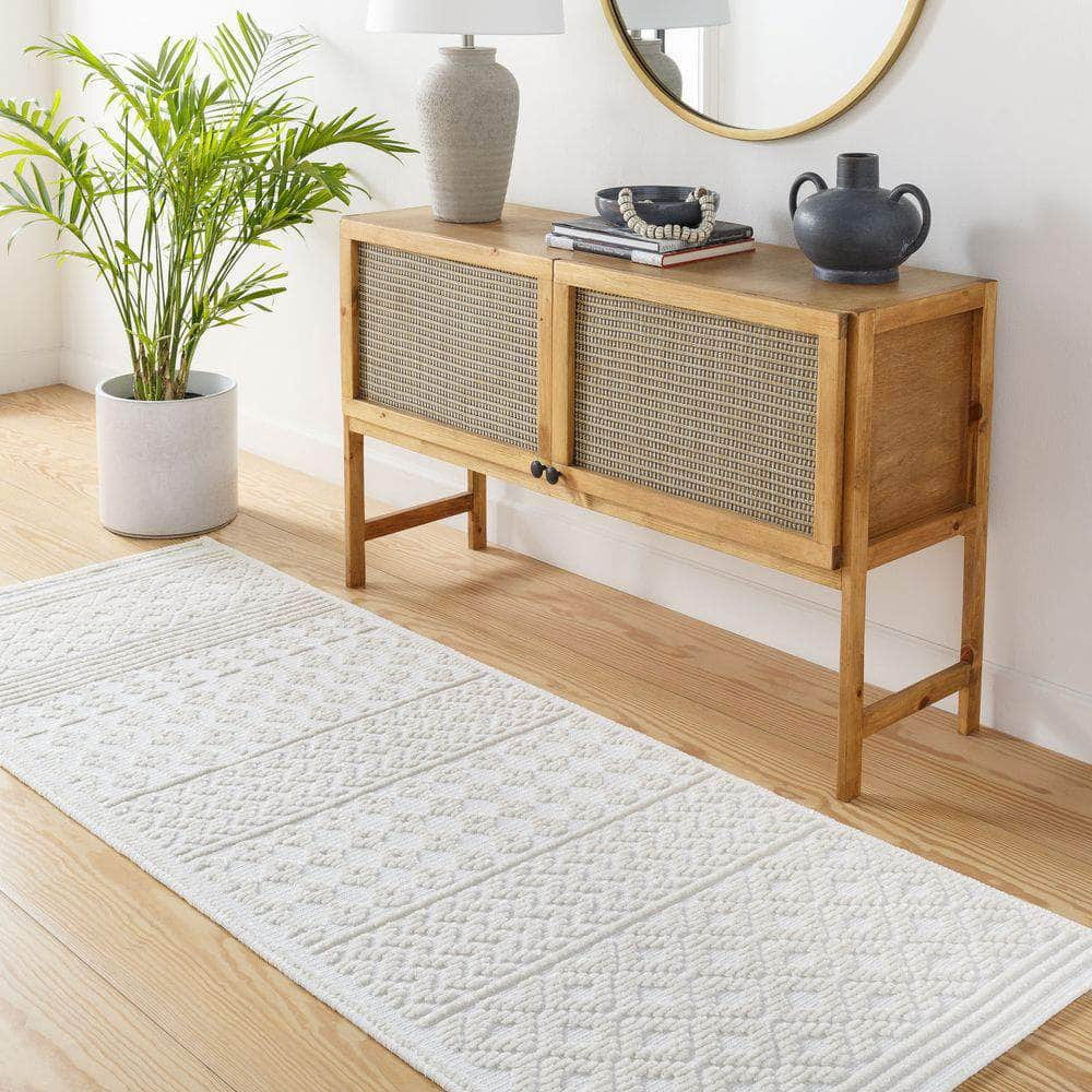 Machine Woven LYA-2309 White, Off-White Rugs #color_white, off-white