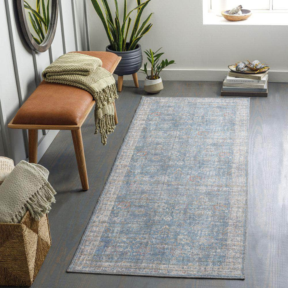 Machine Woven COB-2300 Light Blue, Blue Rugs #color_light blue, blue