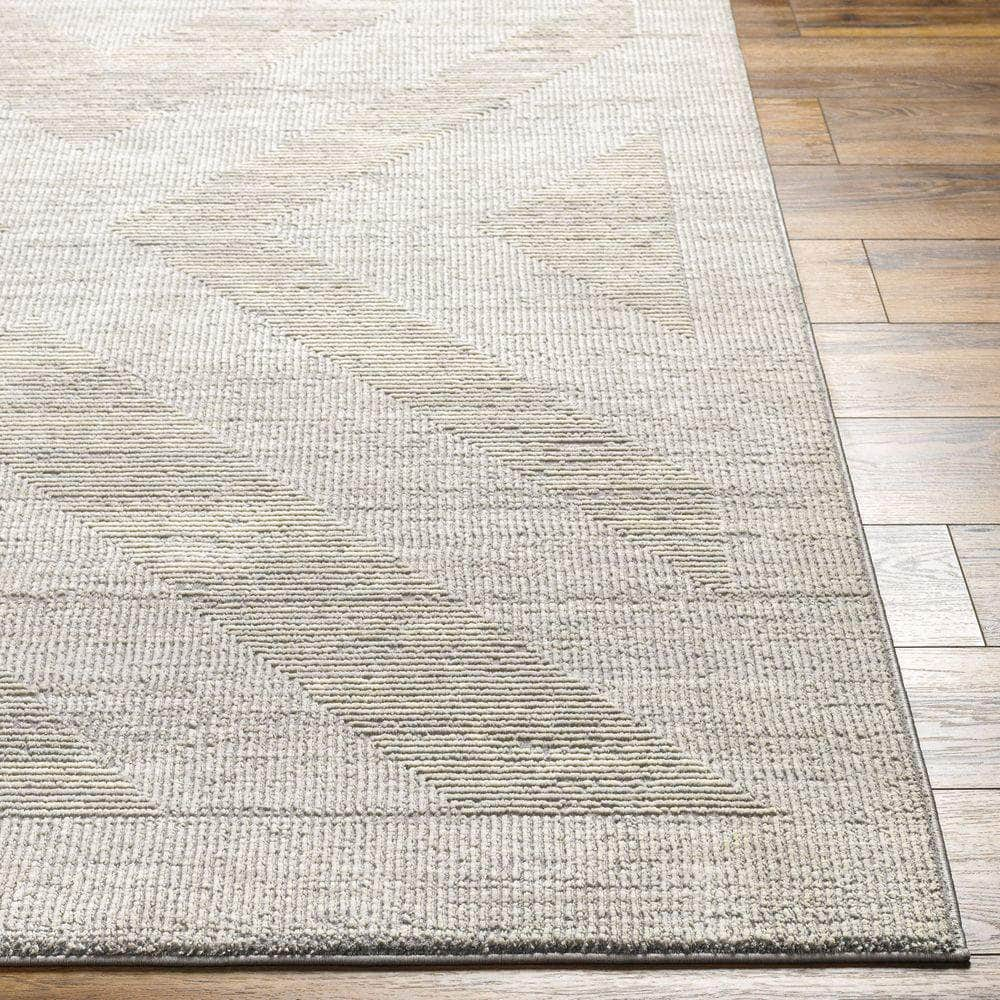 Machine Woven ALD-2311 Gray, Cream Rugs #color_gray, cream