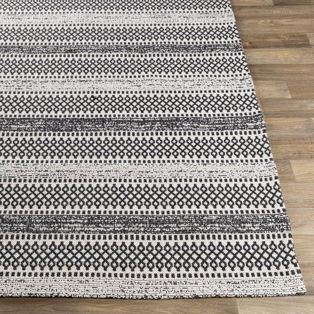 Machine Woven LCS-2310 Black, Cream Rugs #color_black, cream