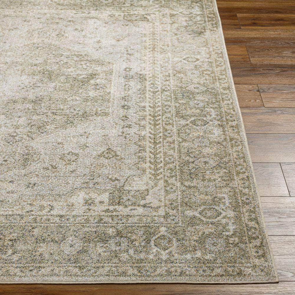 Machine Woven LLL-2308 Gray, Olive Rugs #color_gray, olive