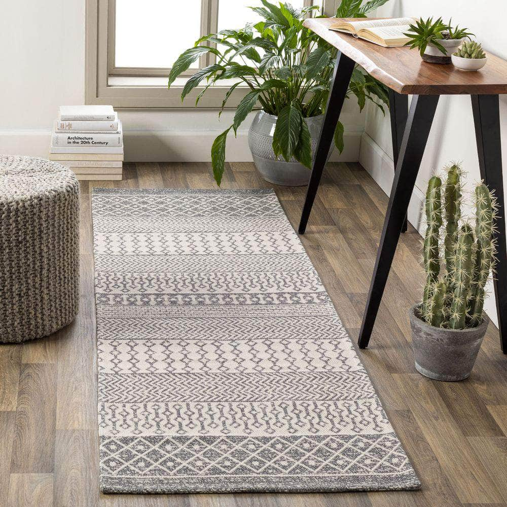 Machine Woven LCS-2305 Charcoal, White Rugs #color_charcoal, white