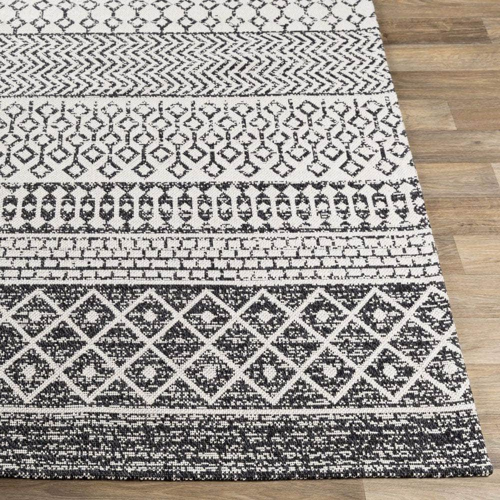 Machine Woven LCS-2306 Black, Cream Rugs #color_black, cream