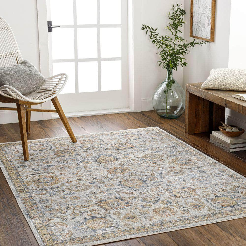 Machine Woven LLL-2327 Gray, Oatmeal Rugs #color_gray, oatmeal