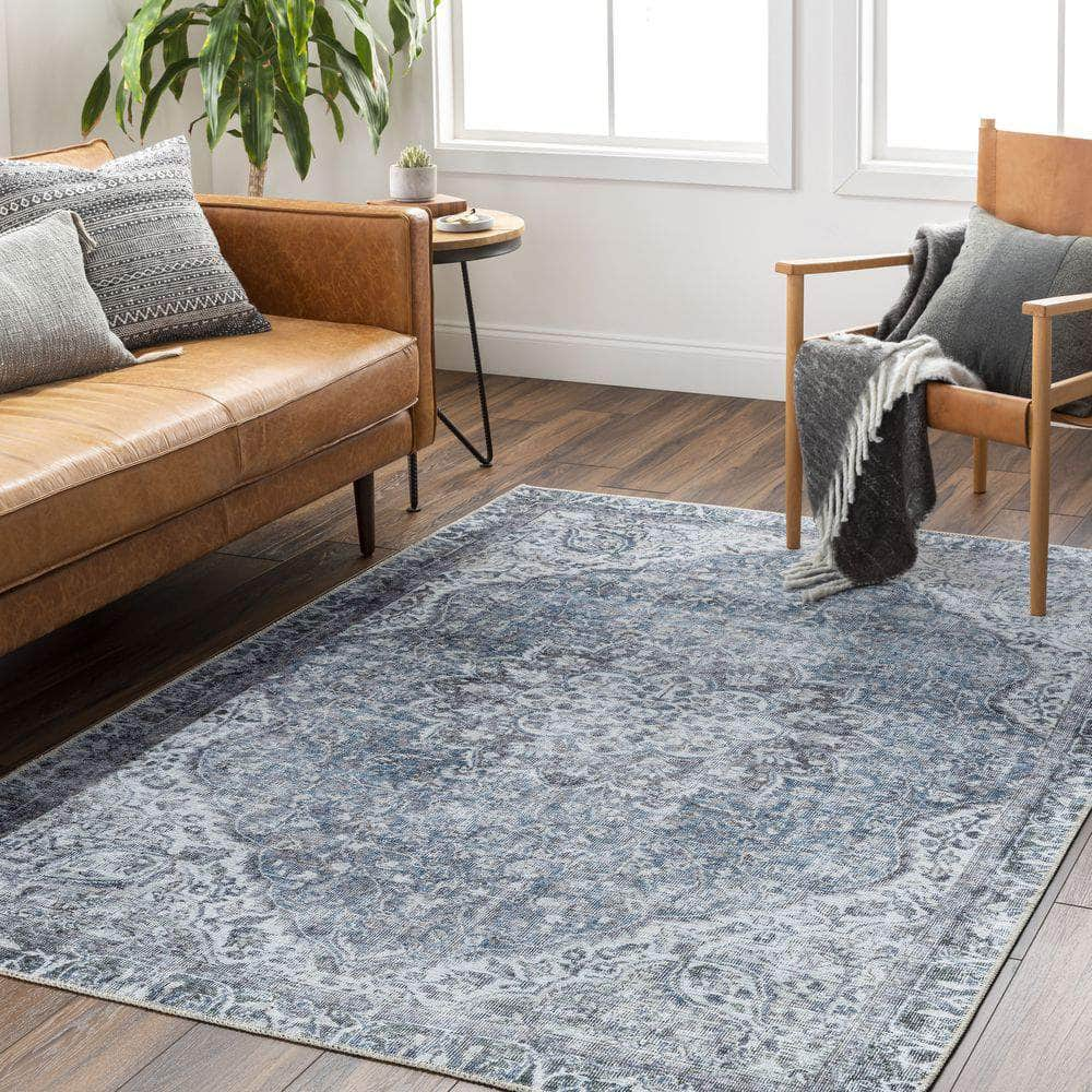 Machine Woven AML-2364 Blue, Ice Blue Rugs #color_blue, ice blue