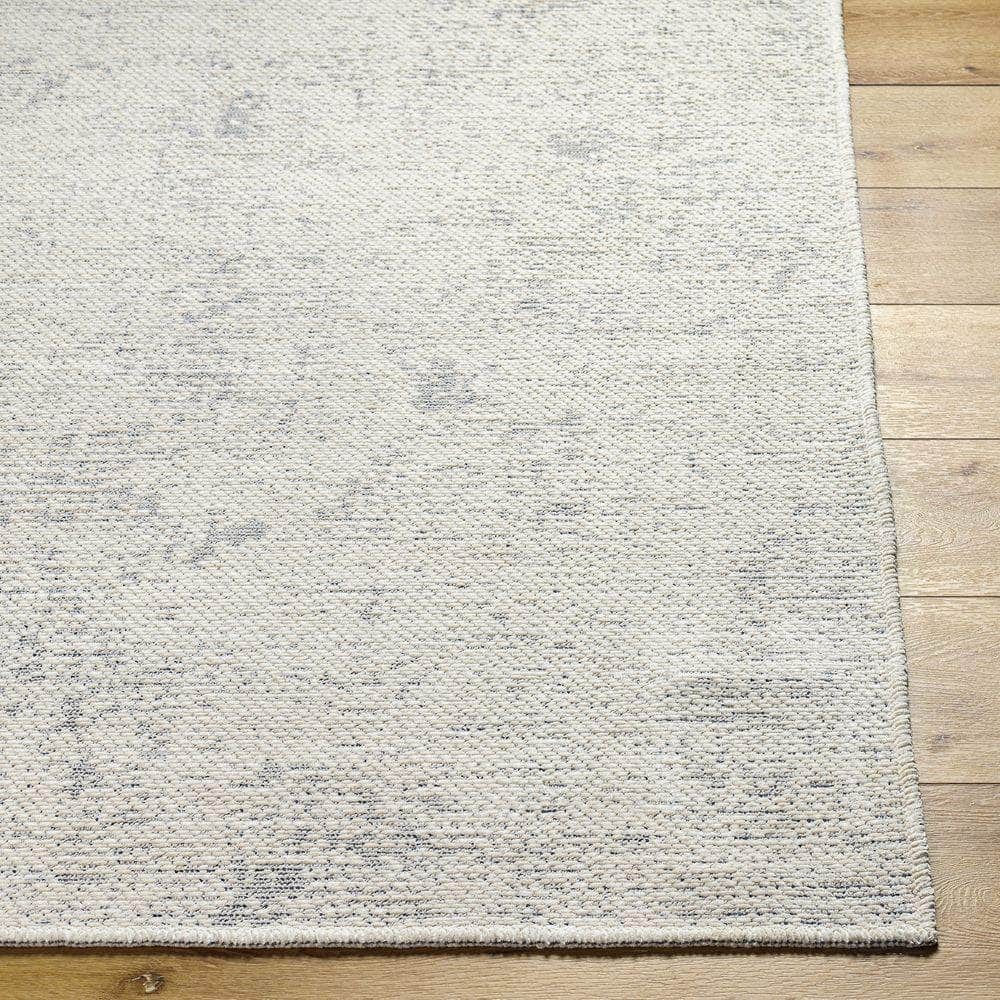 Machine Woven QBC-2301 Light Gray, Ivory Rugs #color_light gray, ivory