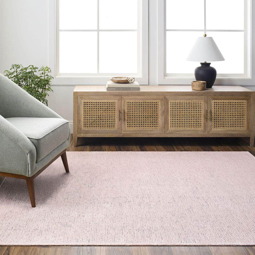 Machine Woven QBC-2305 Dusty Pink Rugs #color_dusty pink