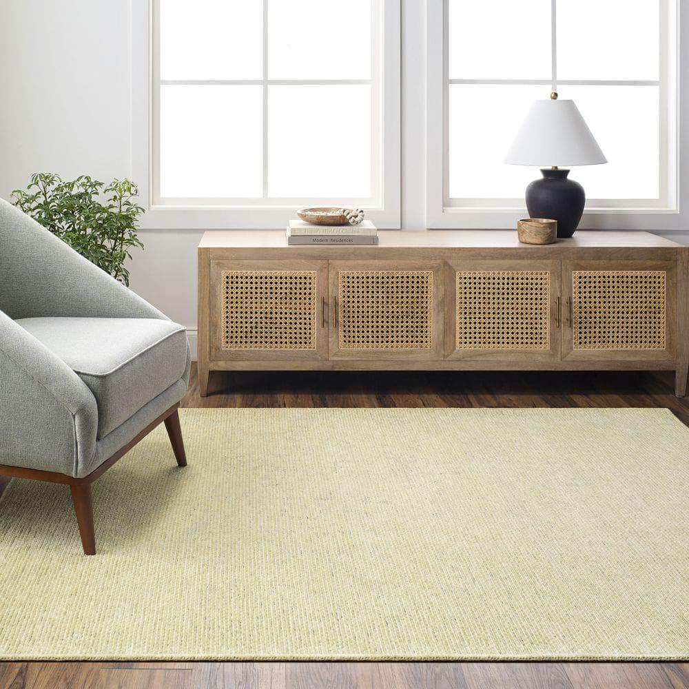 Machine Woven QBC-2306 Grass Green, Tan Rugs #color_grass green, tan