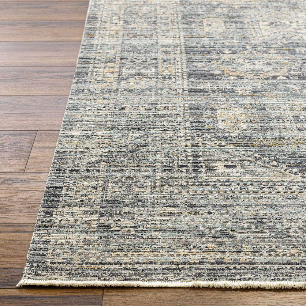 Machine Woven BOMG-2301 Black, Blue Rugs #color_black, blue