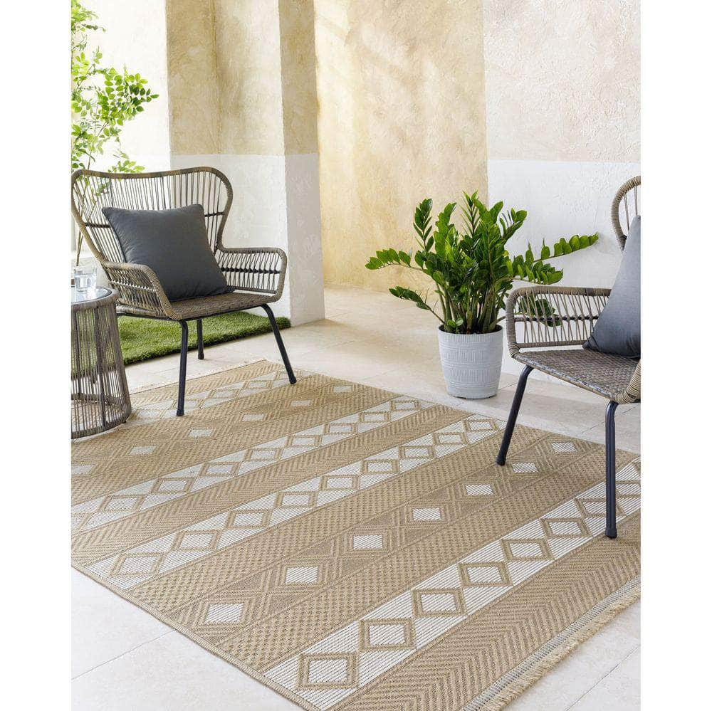 Machine Woven MYS-2302 Tan, Beige Rugs #color_tan, beige