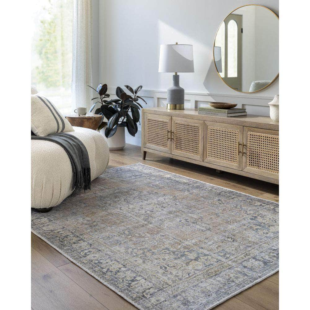 Machine Woven BODA-2305 Metallic - Silver, Slate Rugs #color_metallic - silver, slate