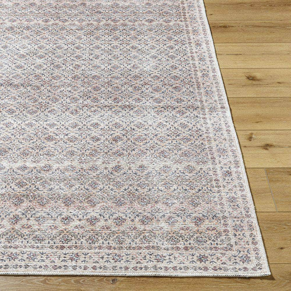 Machine Woven VNY-2321 Beige, Charcoal Rugs #color_beige, charcoal