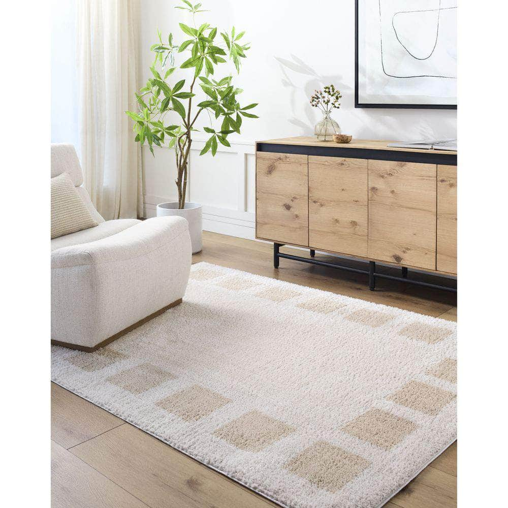 Machine Woven FSG-2314 Light Beige, Beige Rugs #color_light beige, beige