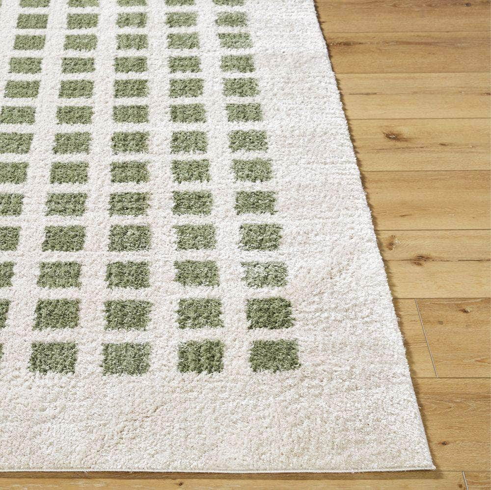 Machine Woven FSG-2320 Light Beige, Grass Green Rugs #color_light beige, grass green