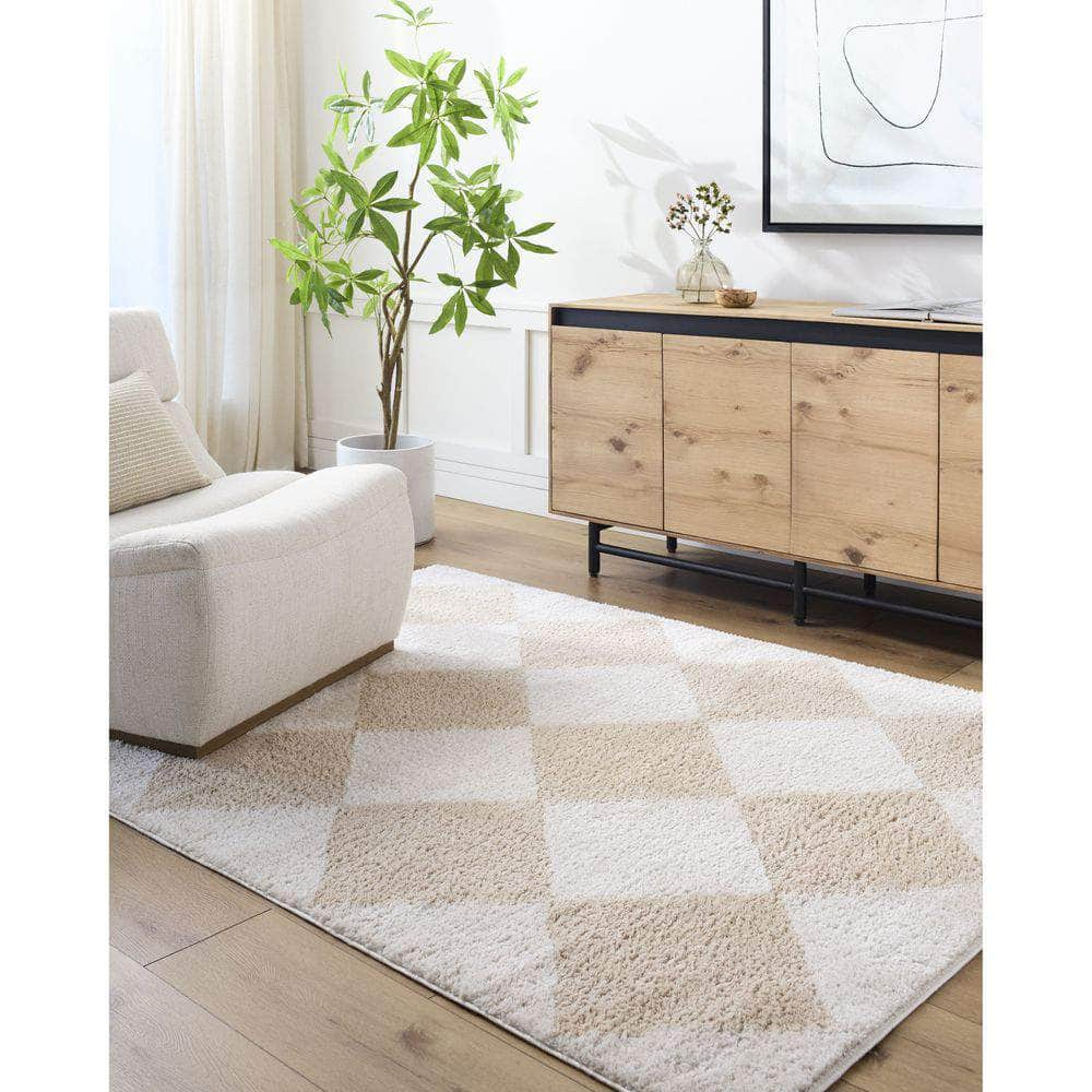 Machine Woven FSG-2324 Light Beige, Beige Rugs #color_light beige, beige