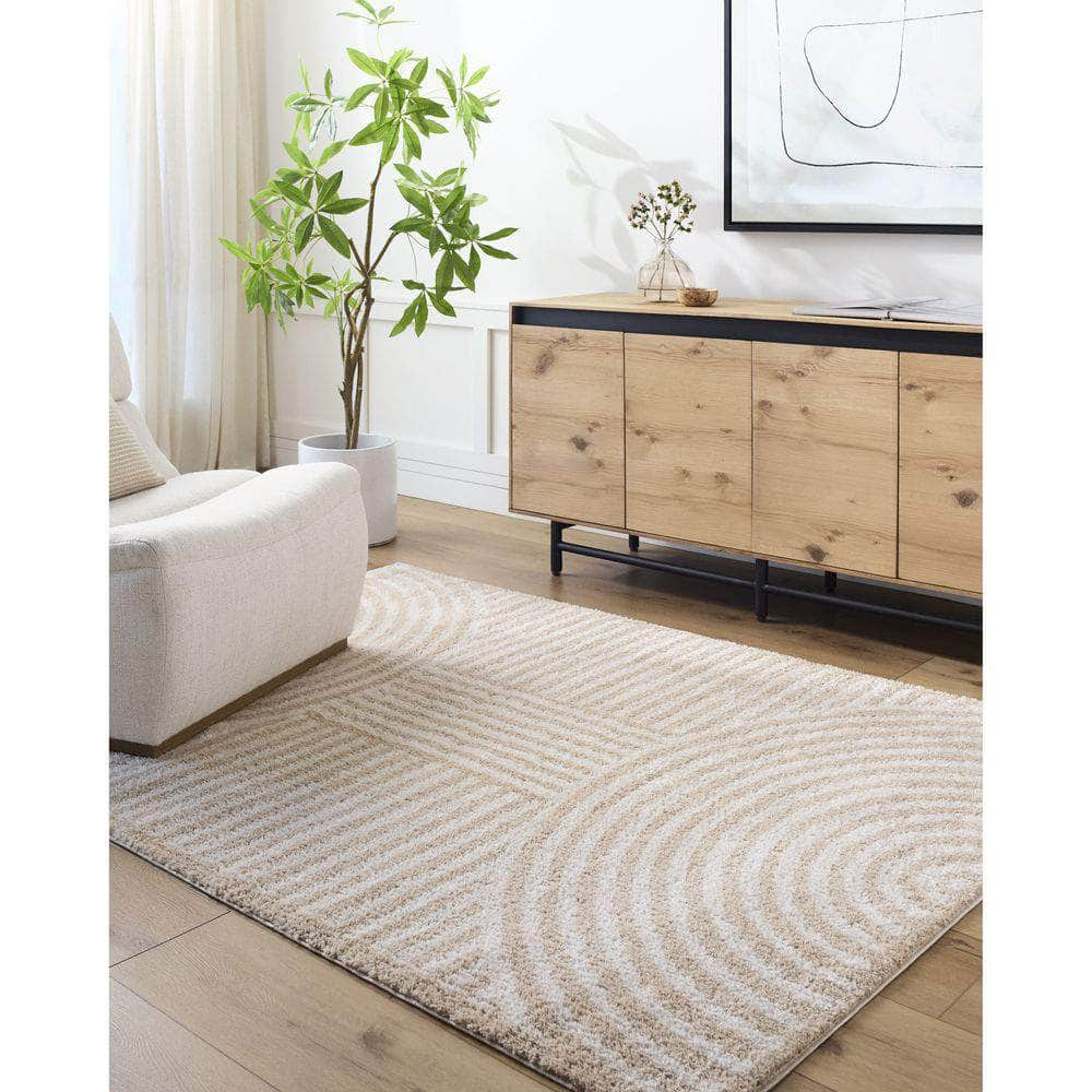 Machine Woven FSG-2332 Light Beige, Beige Rugs #color_light beige, beige