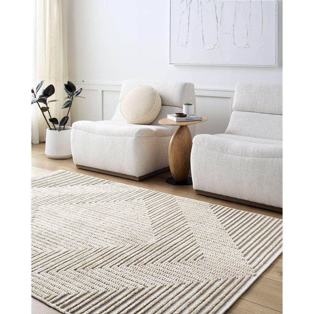 Machine Woven LYA-2335 Beige, Light Brown Rugs #color_beige, light brown