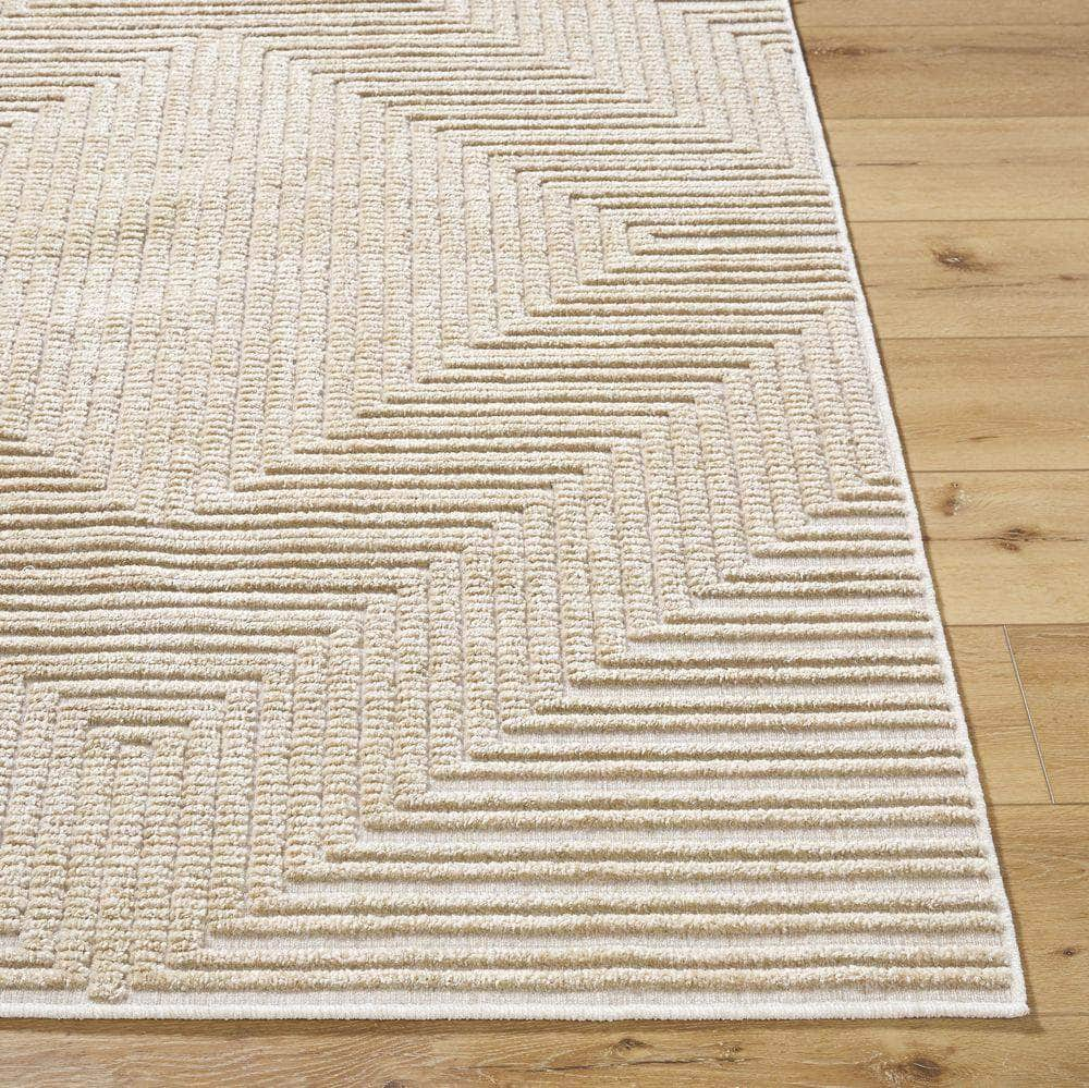 Machine Woven LYA-2335 Beige, Light Brown Rugs #color_beige, light brown