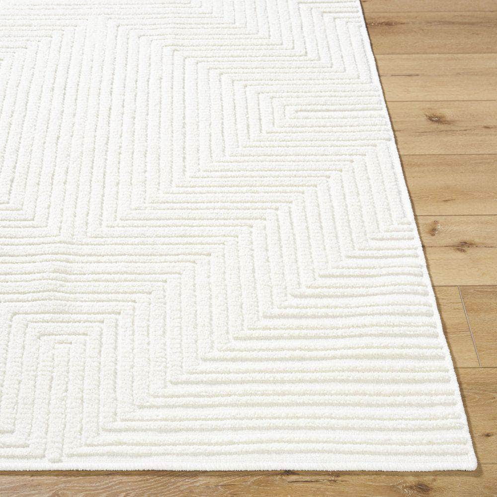 Machine Woven LYA-2337 Cream, White Rugs #color_cream, white