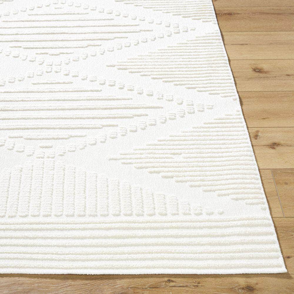 Machine Woven LYA-2341 Cream, White Rugs #color_cream, white