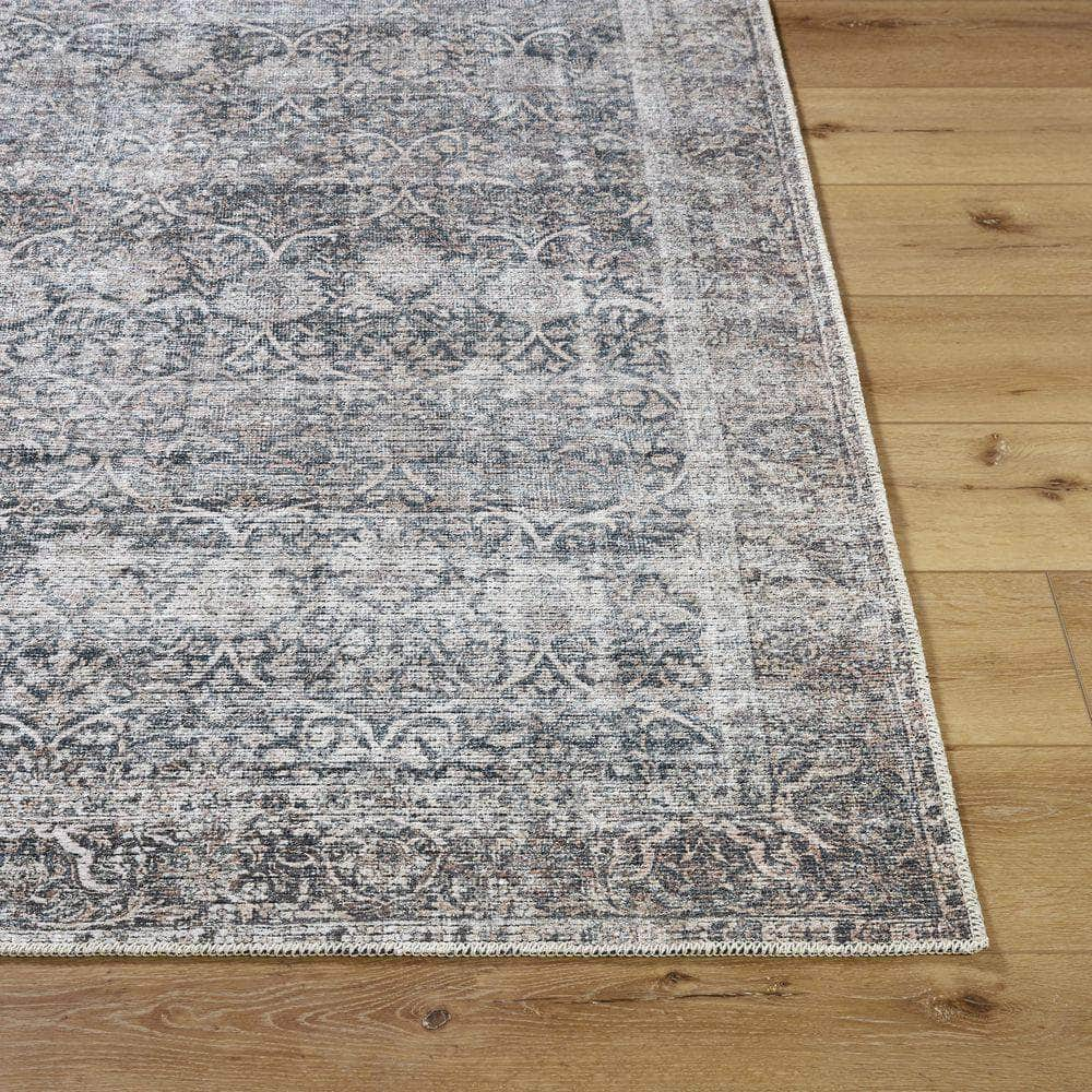 Machine Woven VVLO-2303 Grey, Dark Grey Rugs #color_grey, dark grey