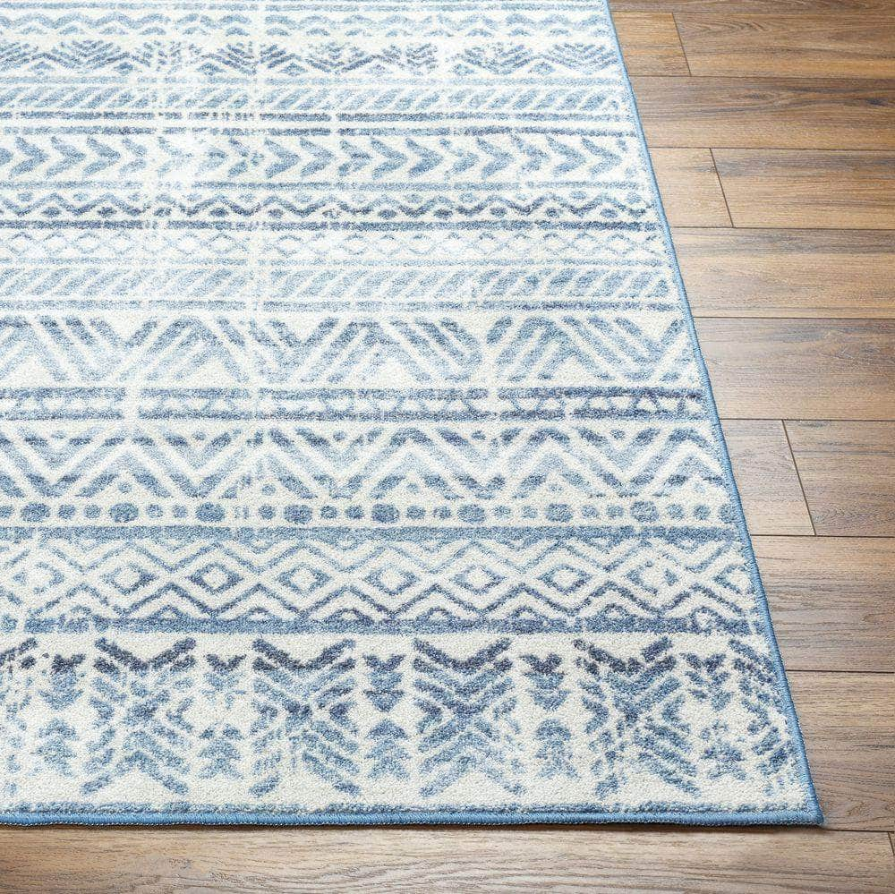 Machine Woven HRH-2305 Slate, Dark Blue Rugs #color_slate, dark blue