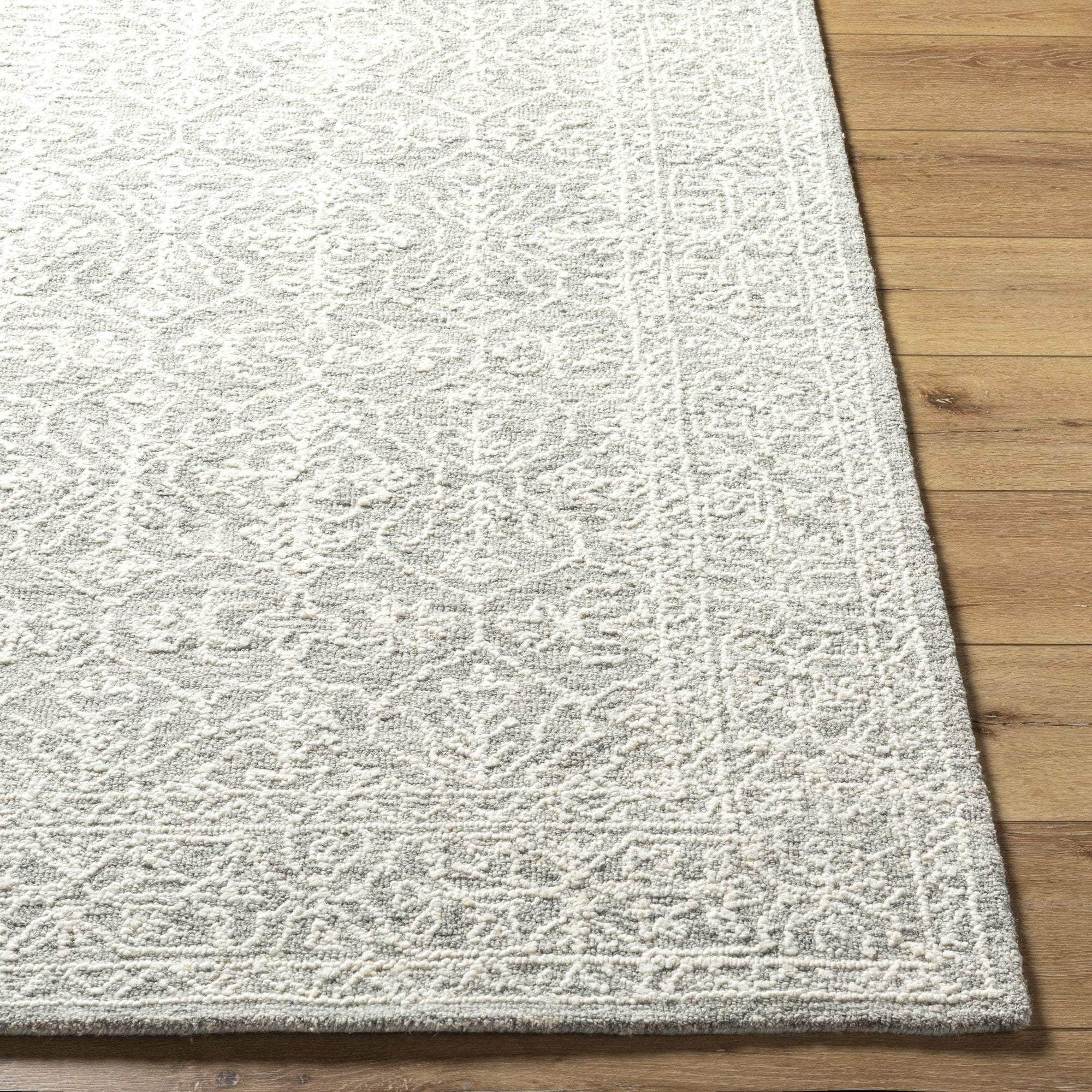 Handmade SCY-2303 Light Silver, Off-White, Silver, Slate Rugs #color_light silver, off-white, silver, slate