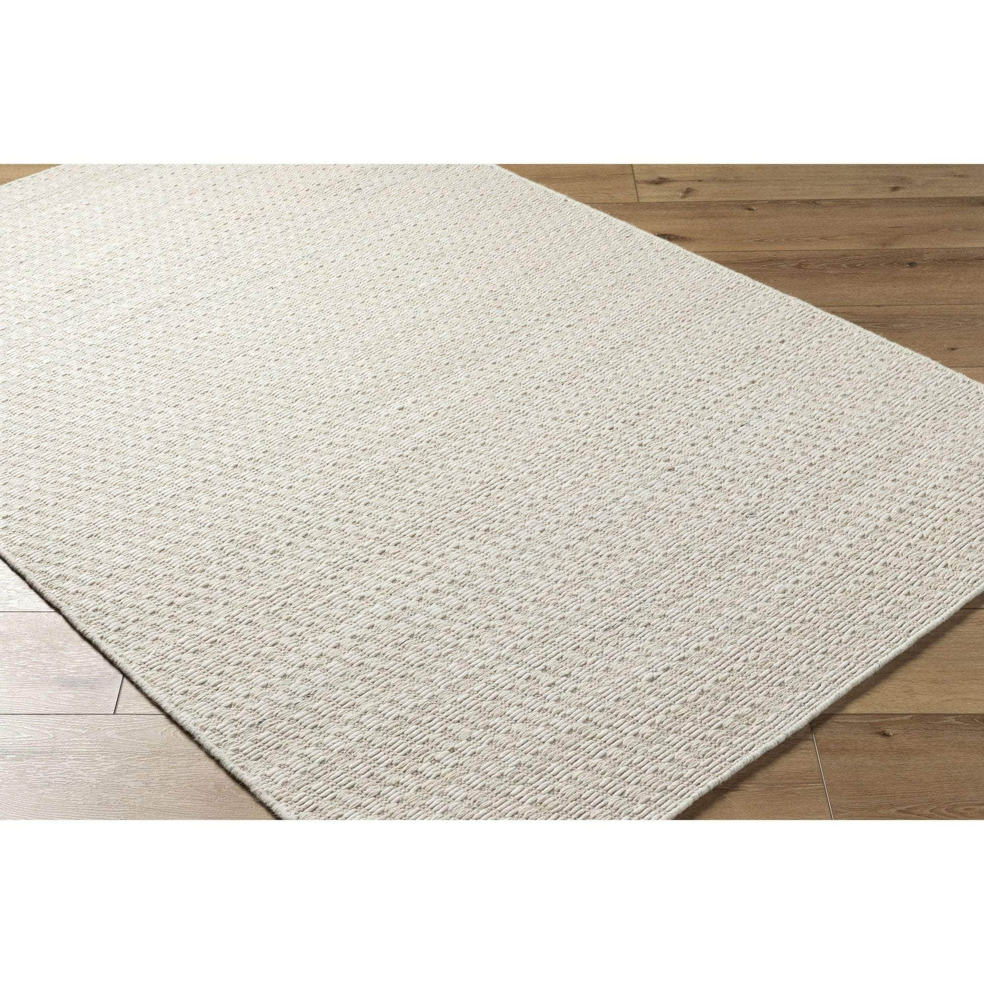 Handmade MDI-2357 Light Silver, Off-White Rugs #color_light silver, off-white