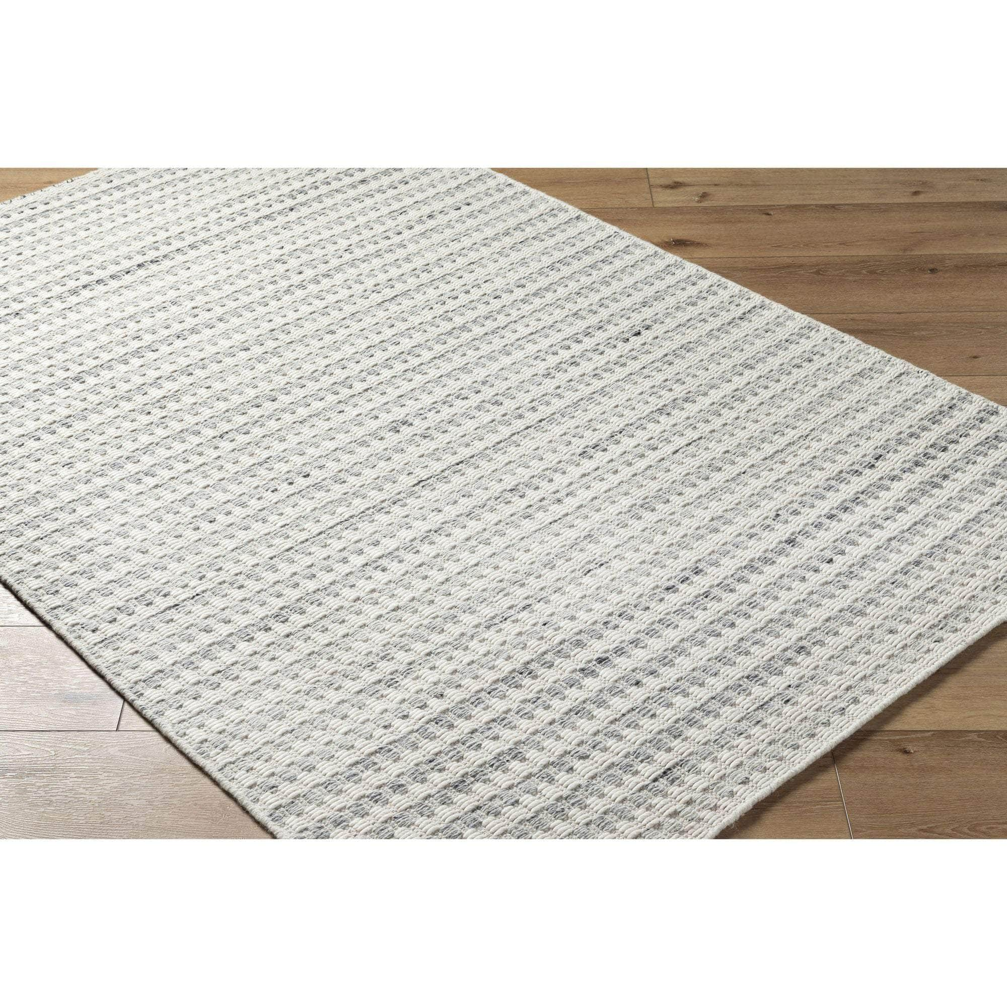 Handmade MDI-2358 Off-White, Light Silver, Silver Rugs #color_off-white, light silver, silver