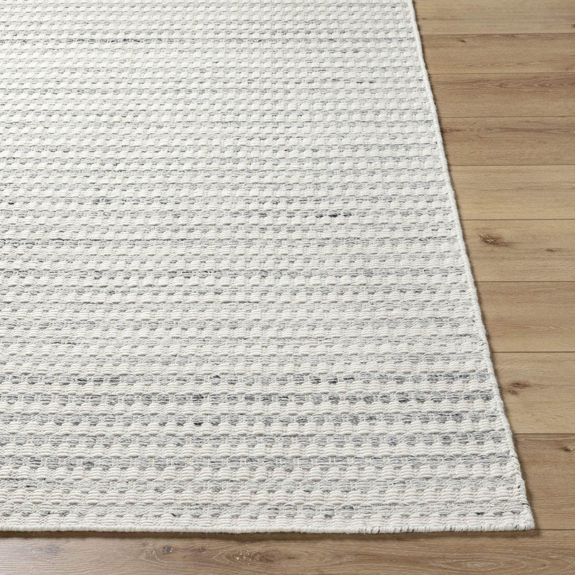 Handmade MDI-2358 Off-White, Light Silver, Silver Rugs #color_off-white, light silver, silver