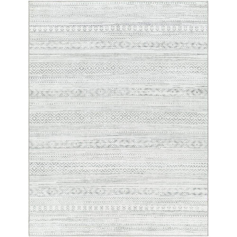 Machine Woven HRH-2303 Medium Gray, Gray Rugs #color_medium gray, gray