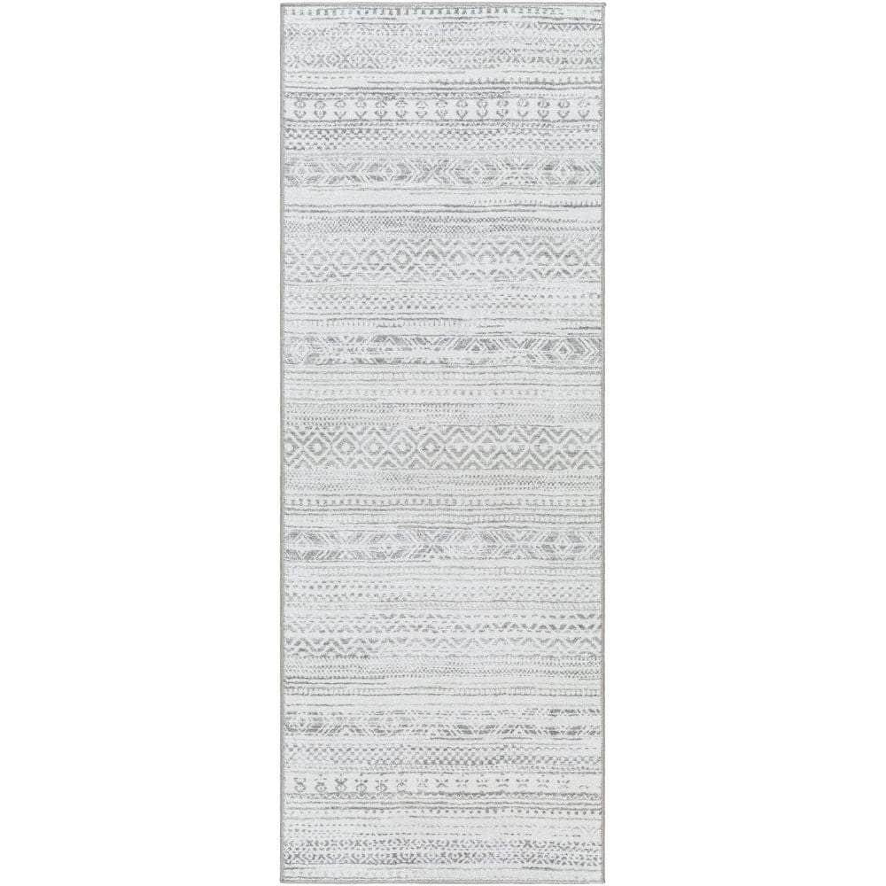 Machine Woven HRH-2303 Medium Gray, Gray Rugs #color_medium gray, gray