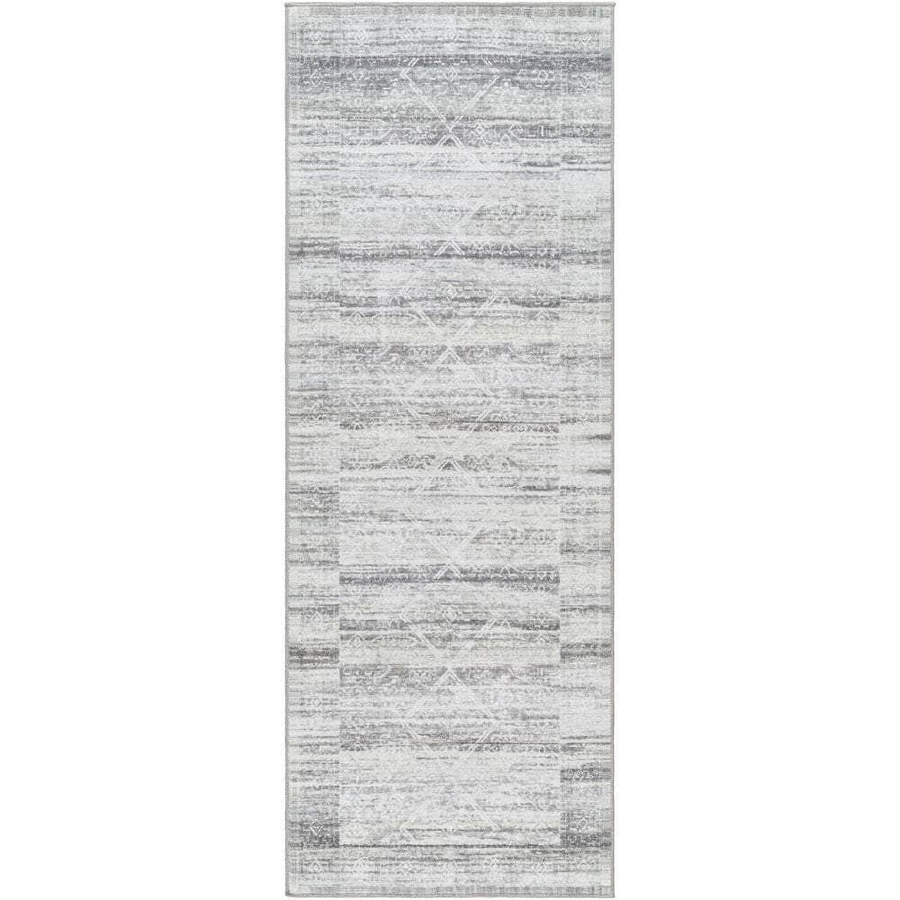 Machine Woven HRH-2302 Medium Gray, Gray Rugs #color_medium gray, gray