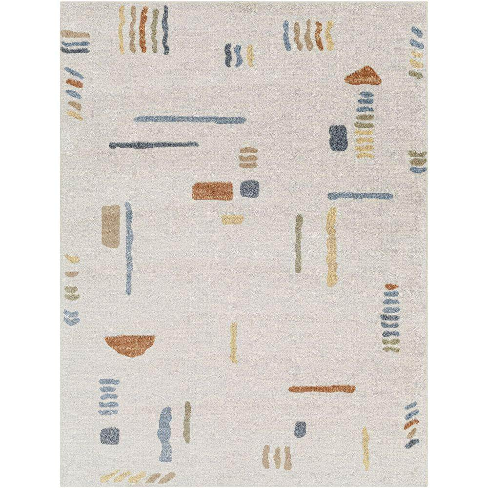 Machine Woven LLL-2313 Oatmeal, Gray Rugs #color_oatmeal, gray