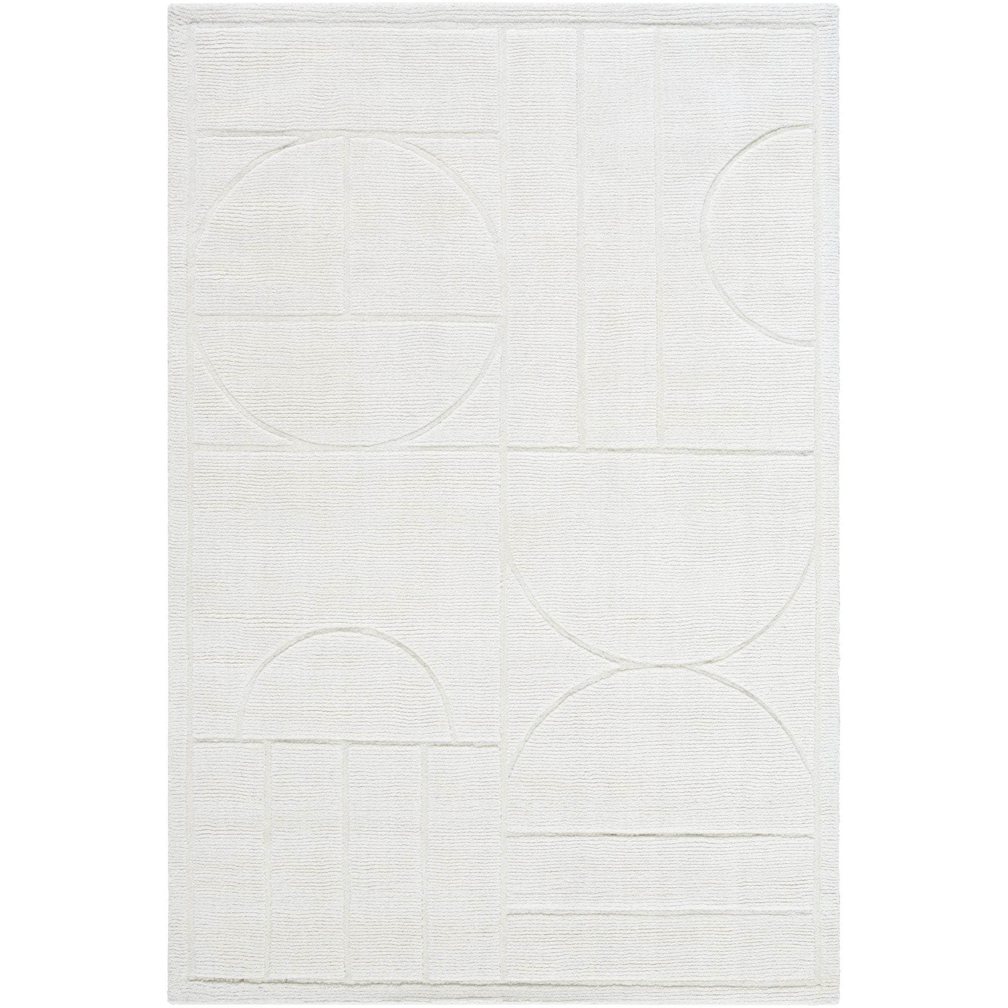 Handmade M-5485 Off-White, Light Silver Rugs #color_off-white, light silver