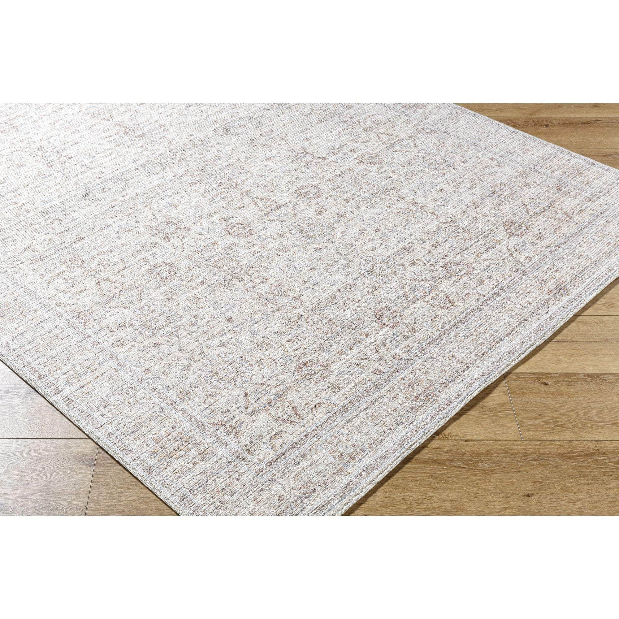 Machine Woven PNWSP-2301 Light Beige, Rust, Pale Blue, Brown, Ivory, Olive Rugs #color_light beige, rust, pale blue, brown, ivory, olive