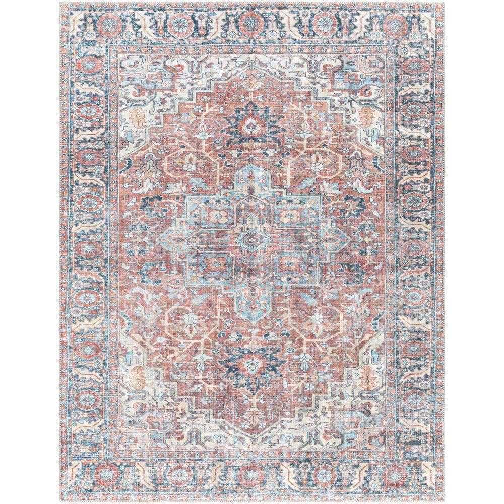 Machine Woven ALY-2307 Rose, Dusty Coral Rugs #color_rose, dusty coral