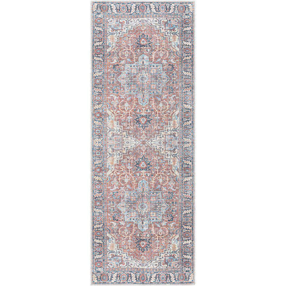 Machine Woven ALY-2307 Rose, Dusty Coral Rugs #color_rose, dusty coral