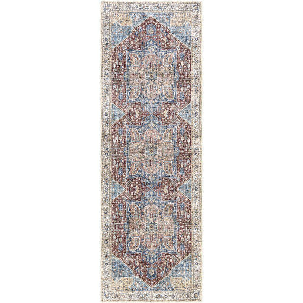 Machine Woven AML-2310 Rust, Light Beige Rugs #color_rust, light beige