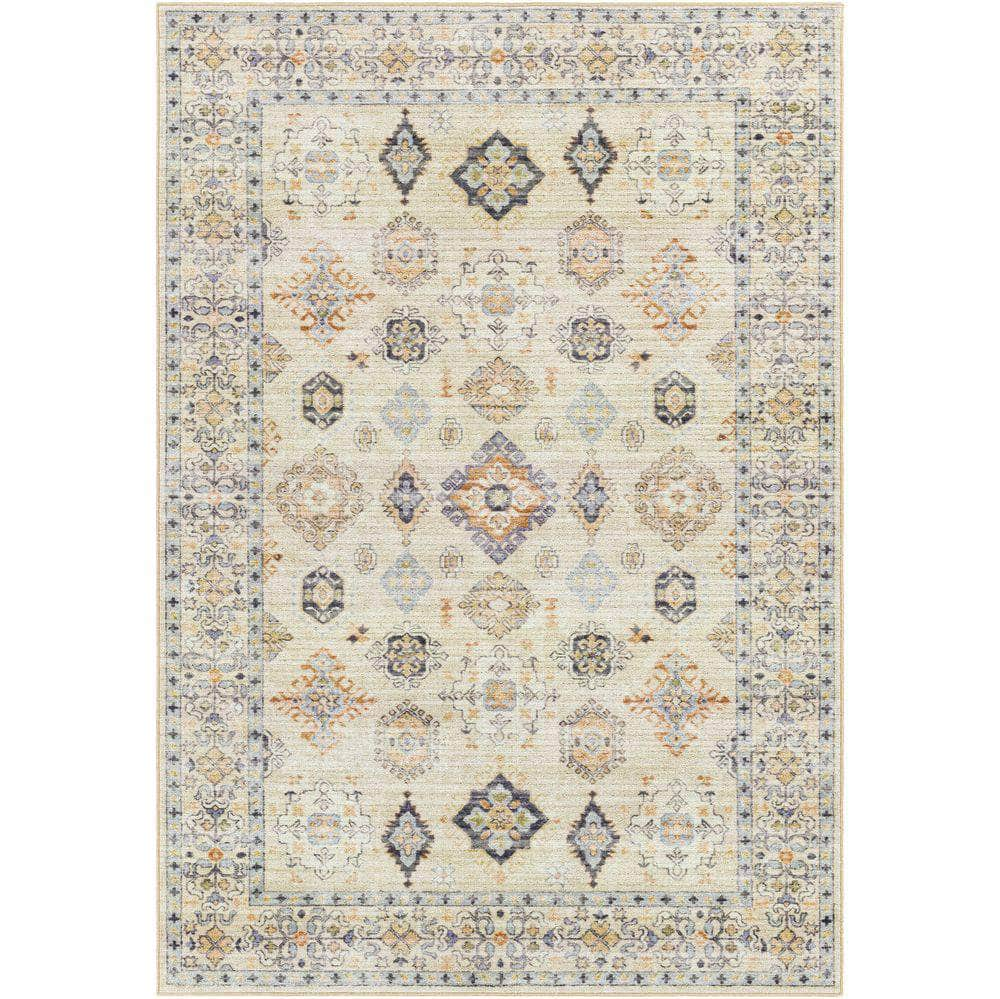 Machine Woven LEC-2303 Rust, Light Olive Rugs #color_rust, light olive