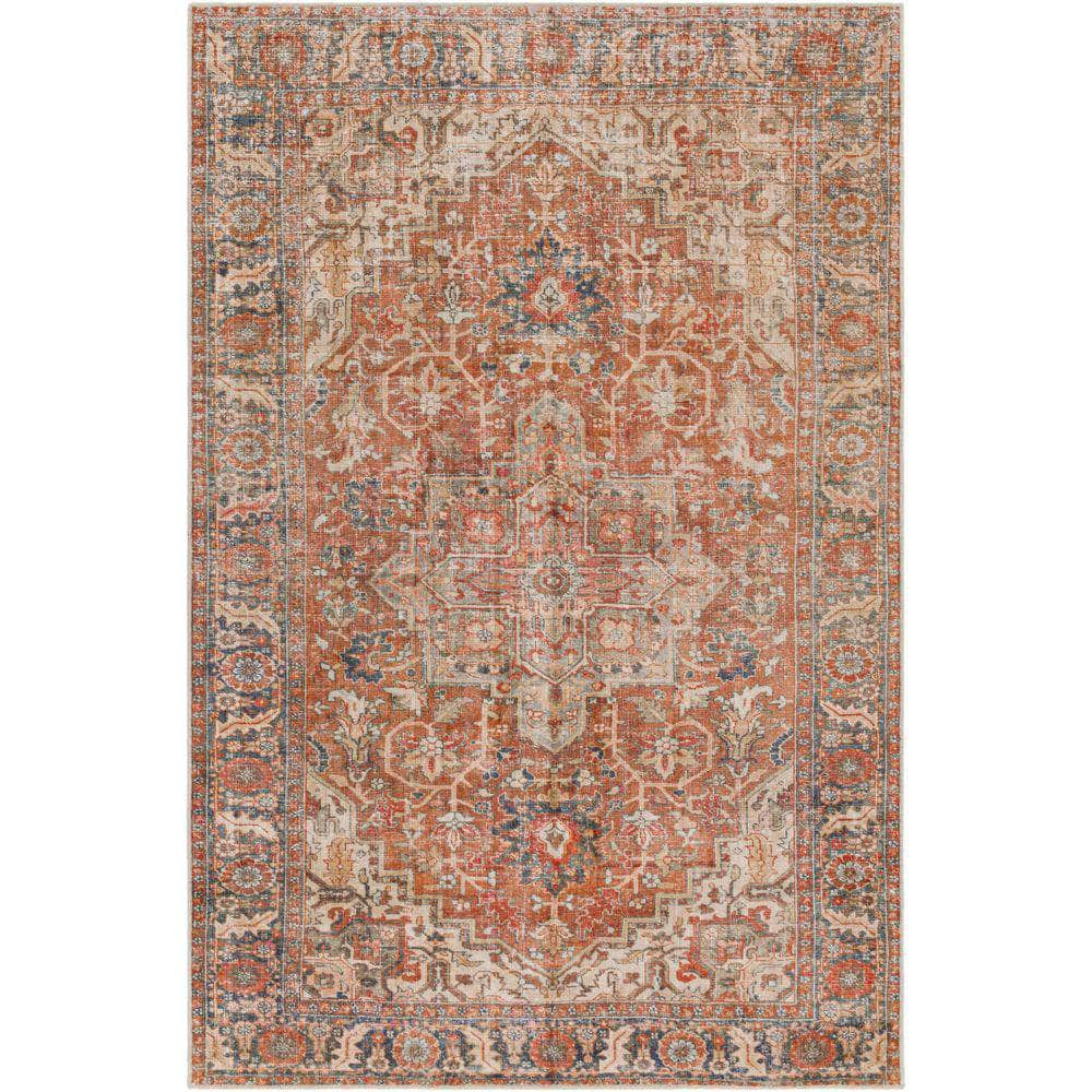 Machine Woven LVB-2303 Rust, Orange Rugs #color_rust, orange