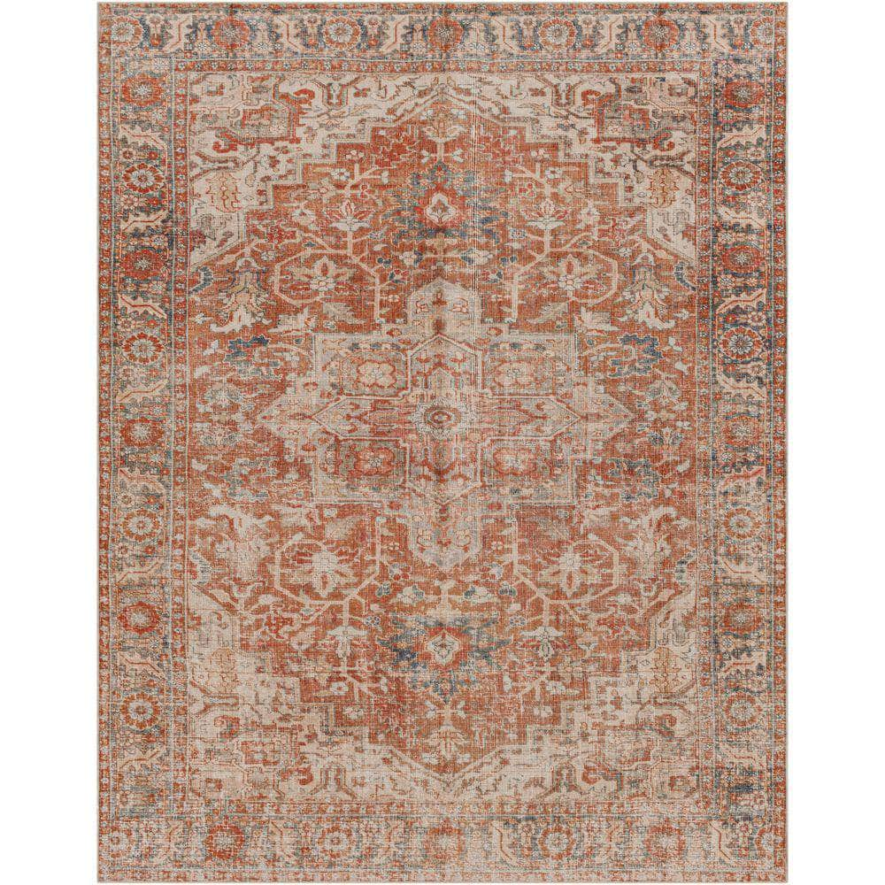 Machine Woven LVB-2303 Rust, Orange Rugs #color_rust, orange