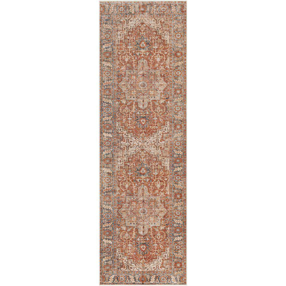 Machine Woven LVB-2303 Rust, Orange Rugs #color_rust, orange