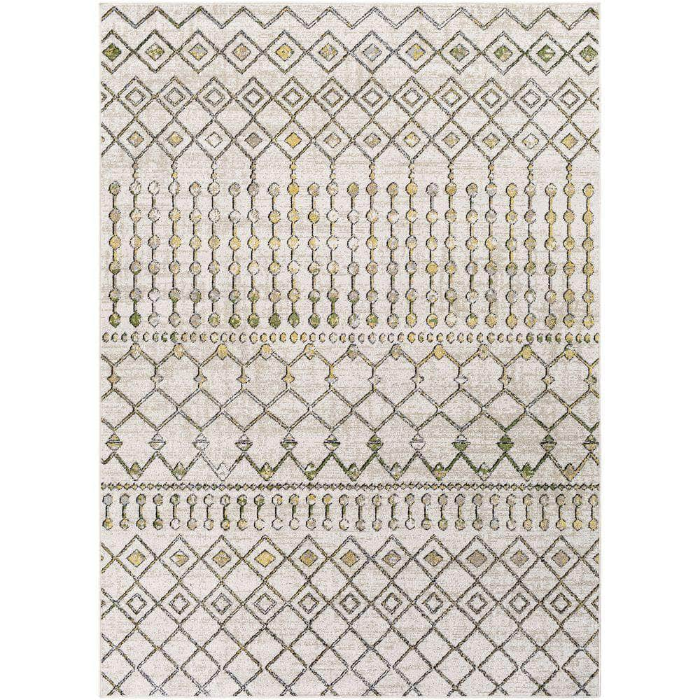 Machine Woven LVR-2337 Sage, Mustard Rugs #color_sage, mustard