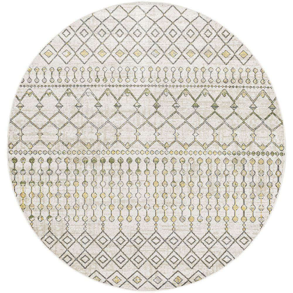 Machine Woven LVR-2337 Sage, Mustard Rugs #color_sage, mustard