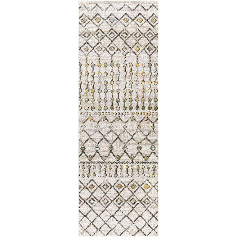 Machine Woven LVR-2337 Sage, Mustard Rugs #color_sage, mustard