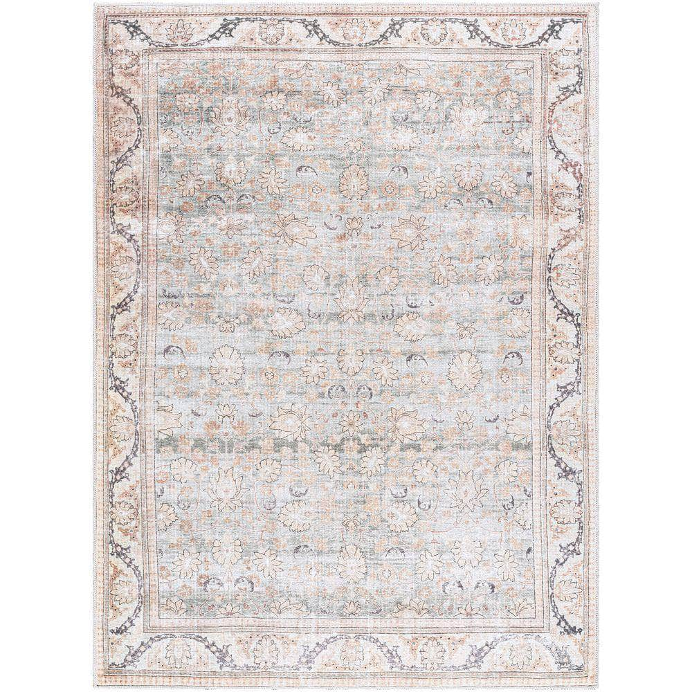 Machine Woven AML-2398 Seafoam, Medium Green Rugs #color_seafoam, medium green