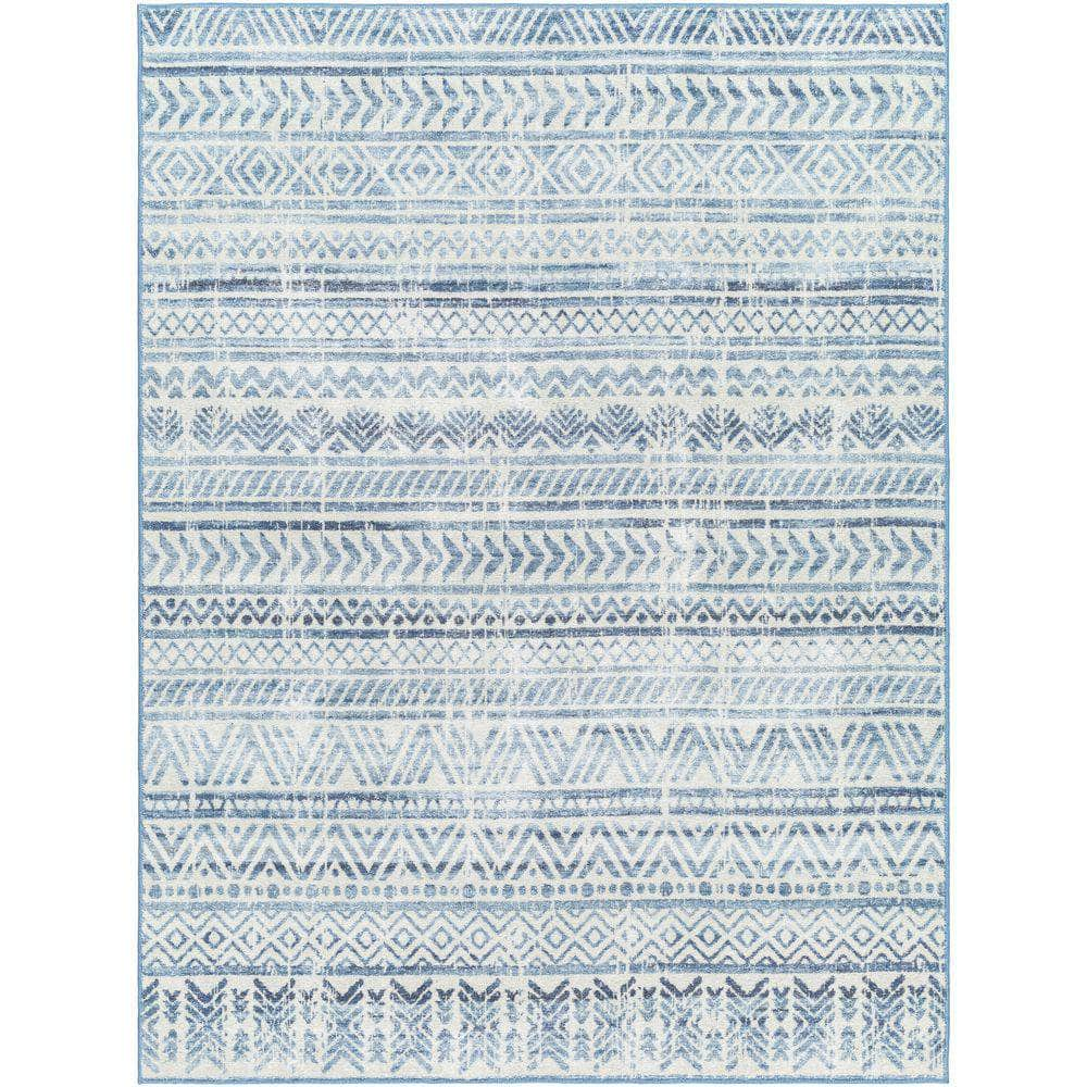 Machine Woven HRH-2305 Slate, Dark Blue Rugs #color_slate, dark blue